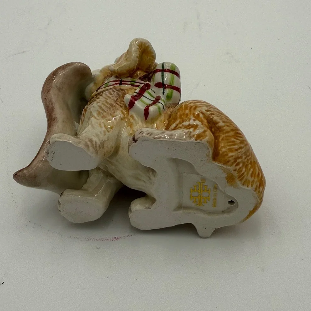 Fitz and Floyd Dear‎ Santa Puppy Dog Figurines Set of 3 Christmas Holiday Decor